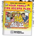 "Your Family Fire Escape Plan/Don't Fear Firefighters in Gear" 2-in-1 Educational Activities Book